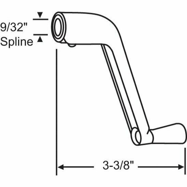 Strybuc Crank Handle for Casement 900-9690W